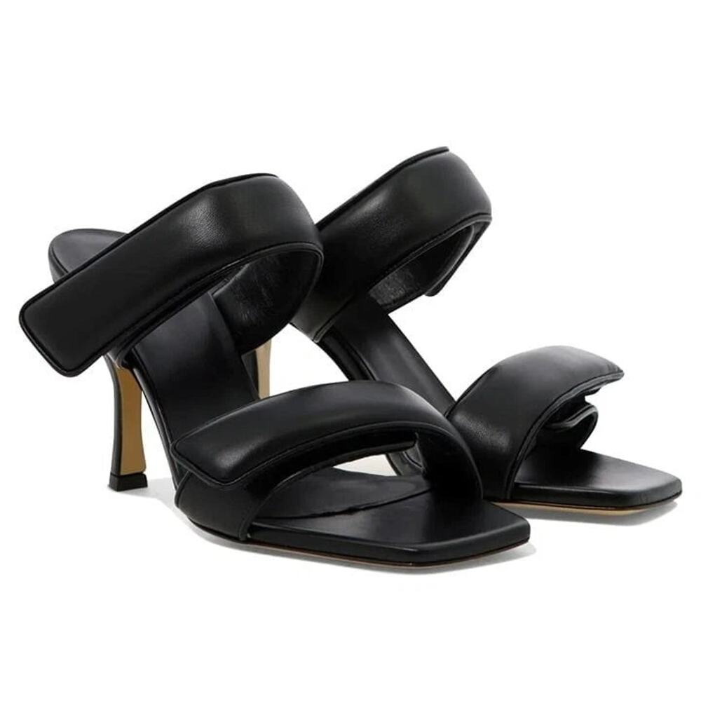 Gia Borghini X Pernille Teisbaek Perni 03 Leather Stilettos Heel Mules EU 39 1/2
